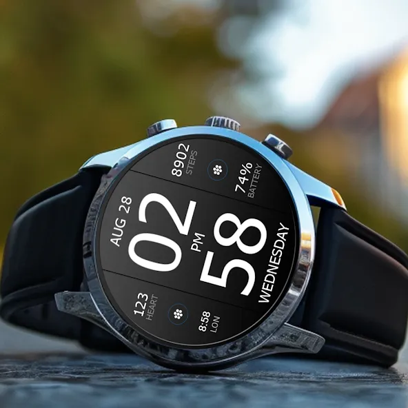 Key WF33 Digital Watch Face screenshot 5