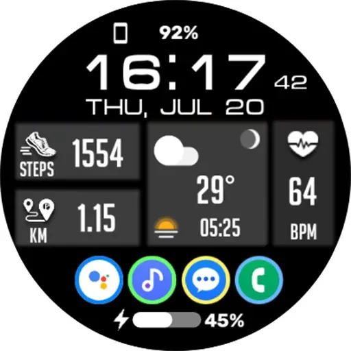 Tiles Window Watch Face NTV556 screenshot 30