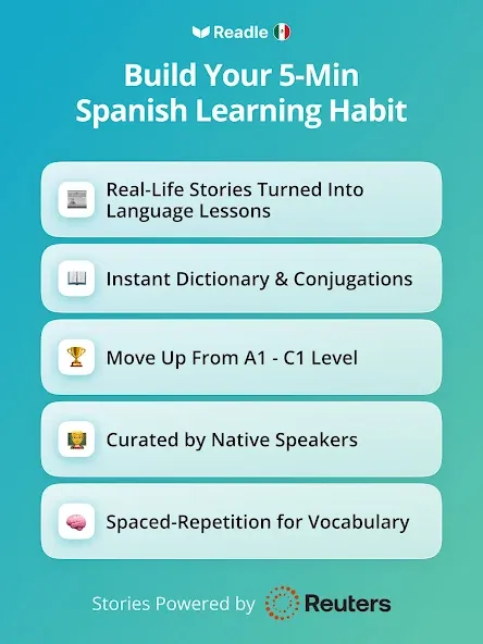 Learn Spanish: Daily Readle screenshot 10