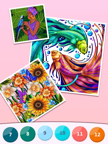 Relax: colorear por número screenshot 12
