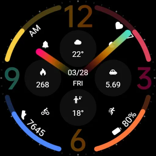 Black Colored Widget ZKinWatch screenshot 7