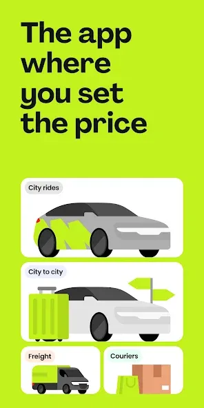inDrive. Rides with fair fares screenshot 1