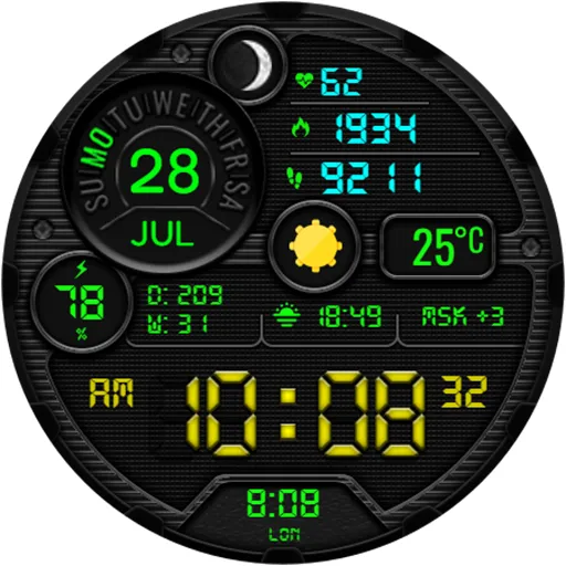 DIGI MADRASAN CTS33 Watch face screenshot 15