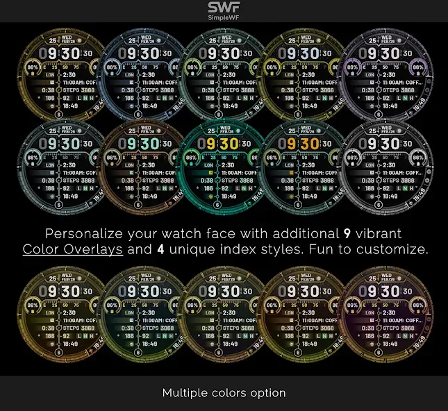 Digital Watch Face: DIGI 4 screenshot 5