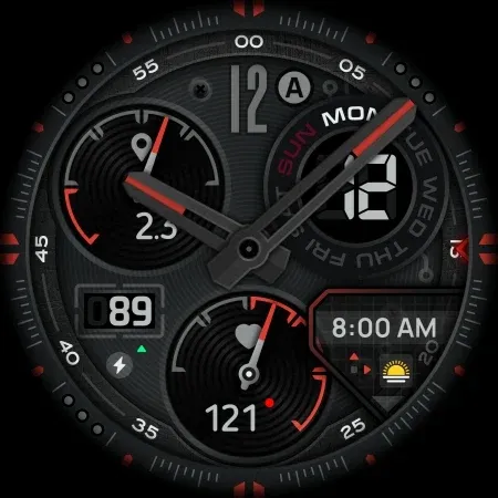 SH004 Watch Face, WearOS watch screenshot 11