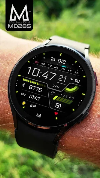 MD285 Digital watch face screenshot 2