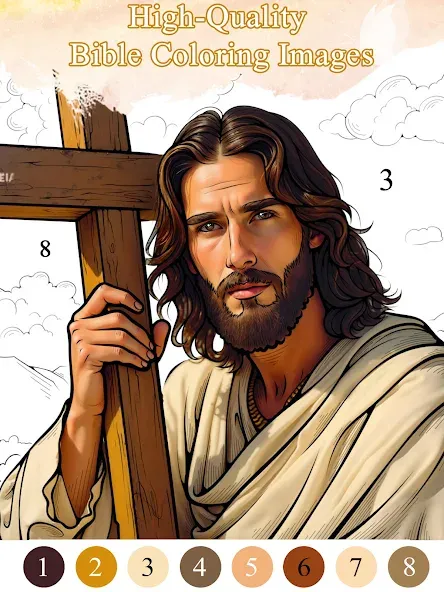 Bible Color Paint By Number screenshot 8