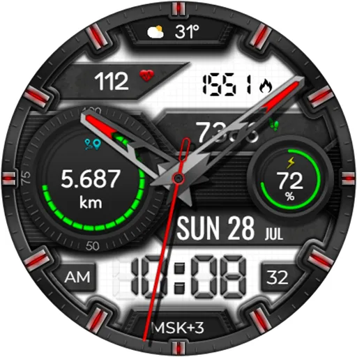 Hybrid PRALAX WS19 Watch face screenshot 17