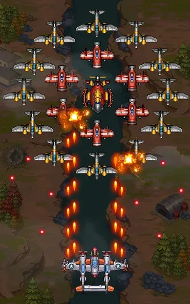 1945 공군: 레트로 오락실 슈팅 게임 screenshot 11