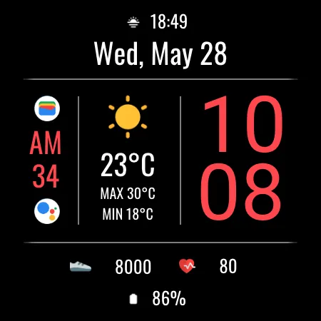 DADAM105: Weather Watch Face screenshot 18