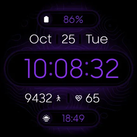 TOPO Digital - watch face screenshot 14