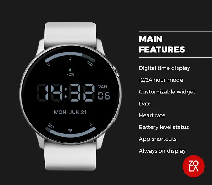 Super Digital Watch Face screenshot 2