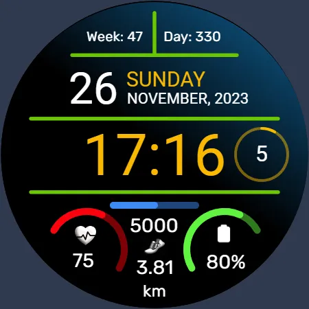 Iris502 Digital Watch Face screenshot 21