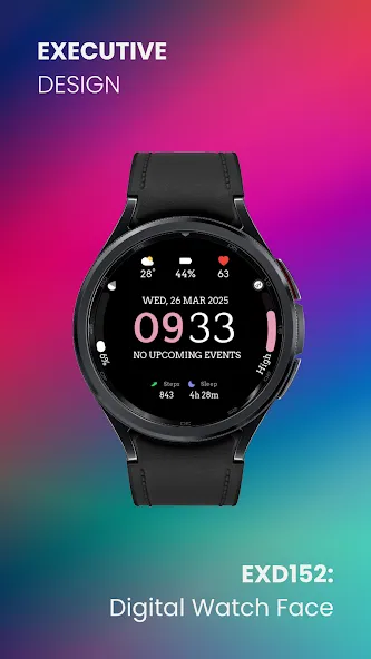 EXD152: Digital Watch Face screenshot 2