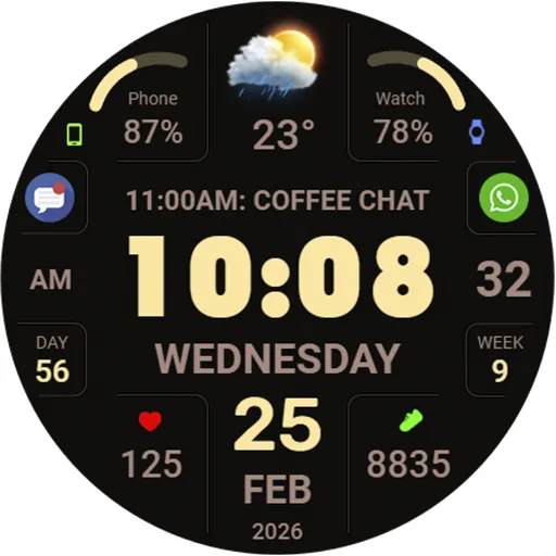 WFP 346 Digital watch face screenshot 45