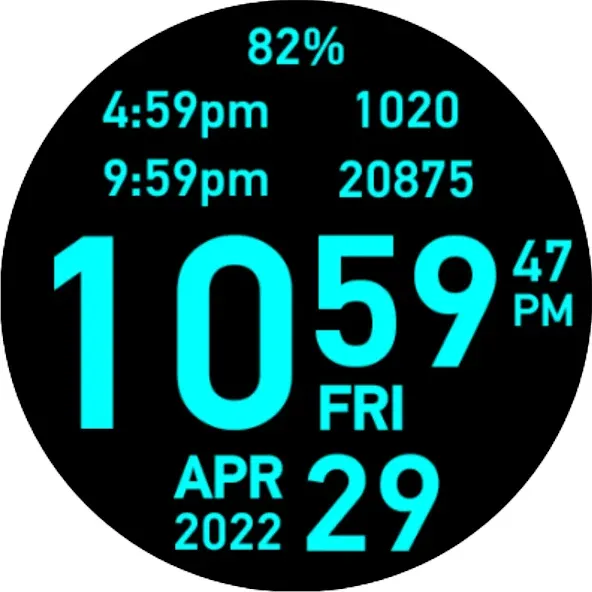 Big Hour Watch Face screenshot 21