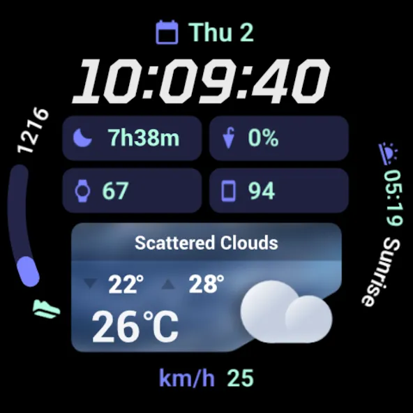 PRADO 94 Weather Watch Face screenshot 10