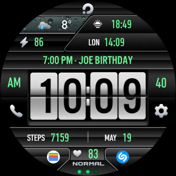 PRADO 30 Weather Watch Face screenshot 8