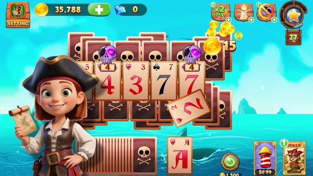 Solitaire Tripeaks Lost Worlds screenshot 3
