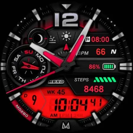 MD280 Analog watch face screenshot 14