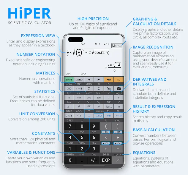 HiPER Scientific Calculator screenshot 1