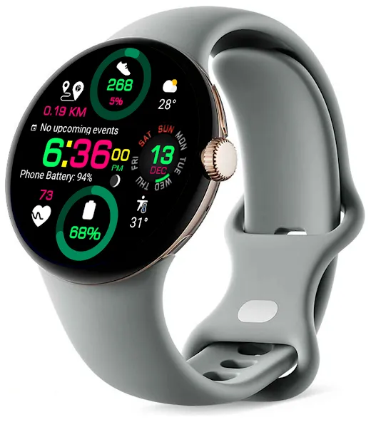 Digital Color WearOS NTV570 screenshot 8