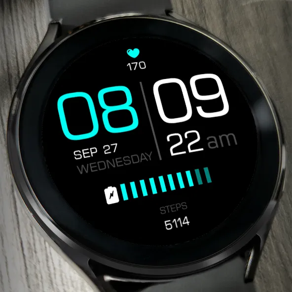 Key075 Modern Watch Face screenshot 3