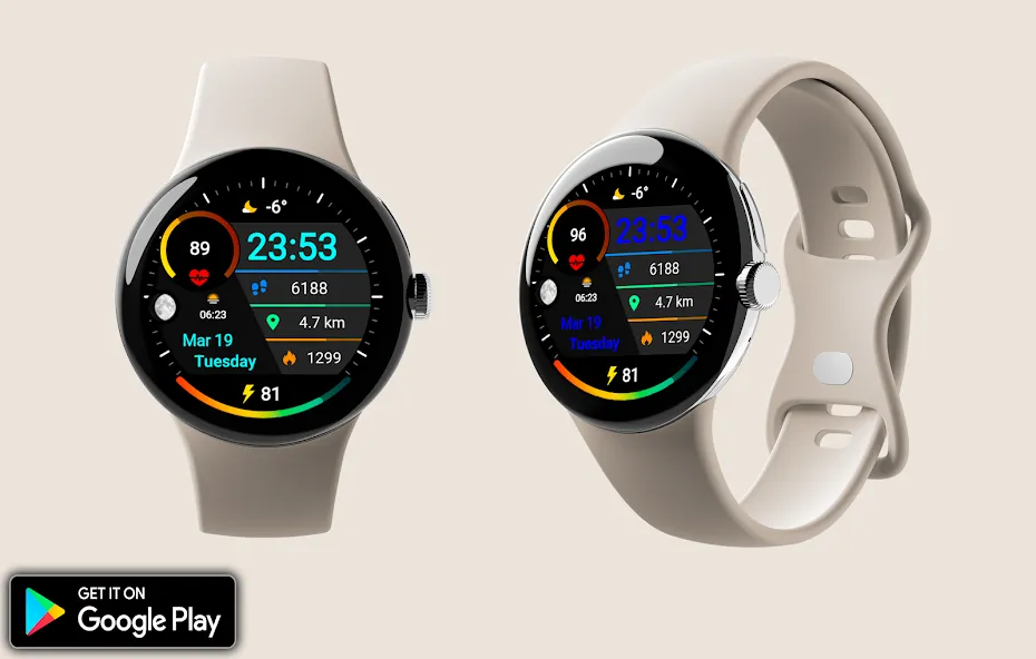 Digital Trost Watch Face screenshot 3