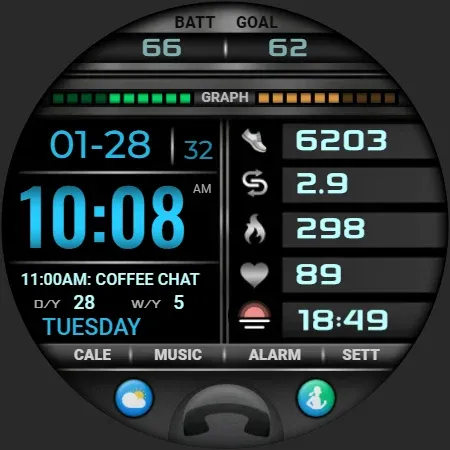 PW108 Smart Data Watch Face screenshot 39