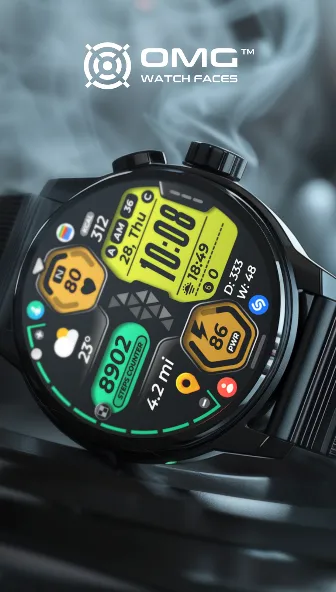 Hybrid Watch Face OMG 318 screenshot 4