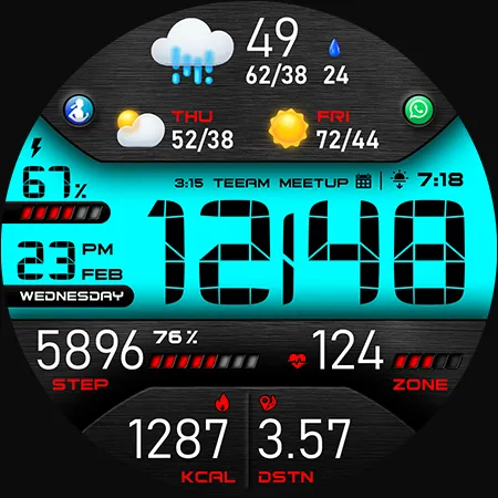 PER43 Digital Watch Face screenshot 48
