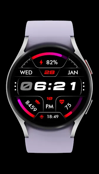 Oled - Digital v6 | watch face screenshot 2