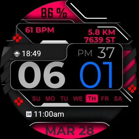 Watch Face A12 screenshot 12