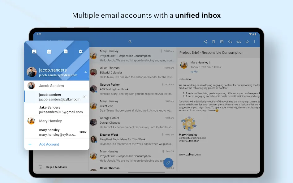 Zoho Mail - Email and Calendar screenshot 17