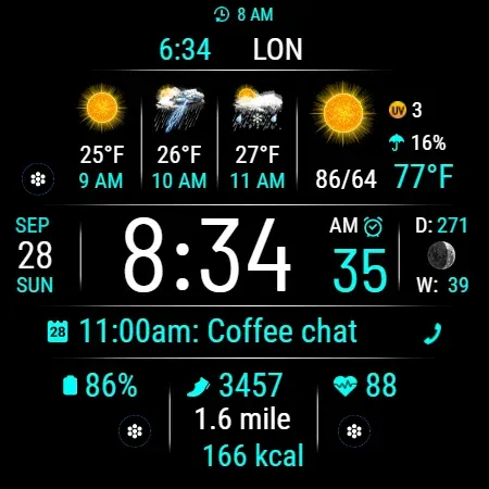 VF Weather Inform Watch Face screenshot 35