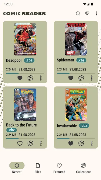 Comic Book Reader (cbz/cbr) screenshot 1