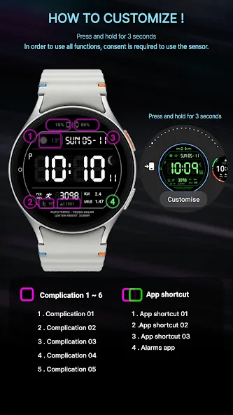 MIMIX Digital D1 Watchface screenshot 7