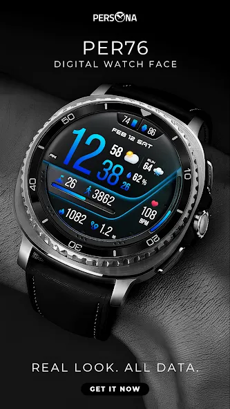 PER76 Digital Watch Face screenshot 1