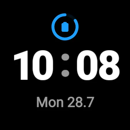Minimal Digital Watch Face screenshot 3