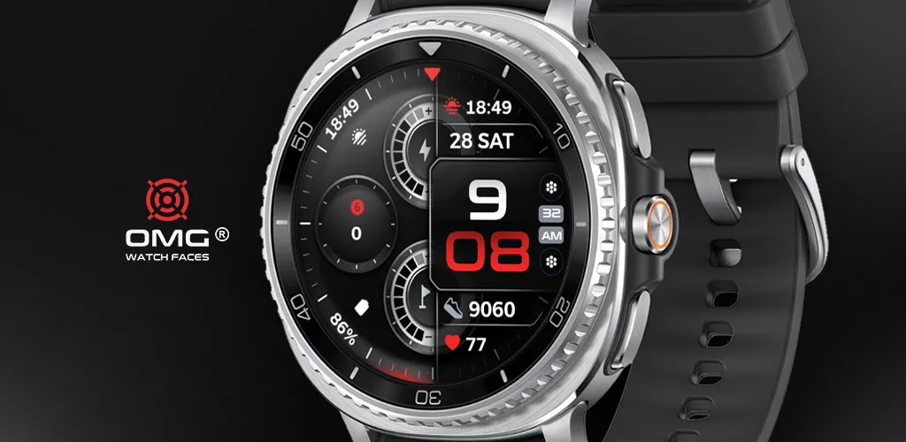 OMG 443 - Digital Watch Face screenshot 1