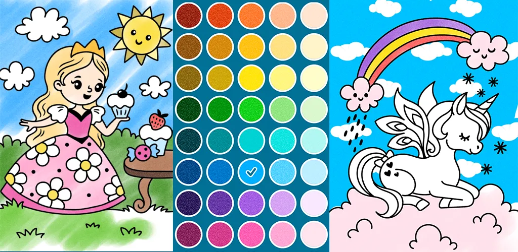 Drawing Princess Coloring Game screenshot 6