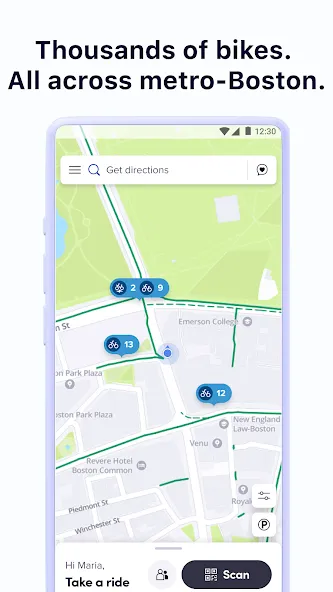 Bluebikes screenshot 2
