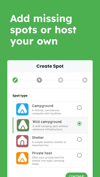 TrekSpots | Tent camping map screenshot 16