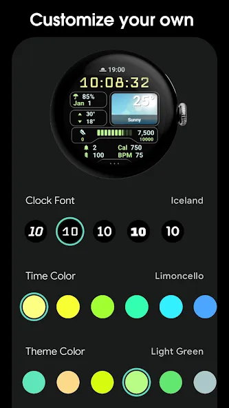 MDS01 Digital Watch Face screenshot 6