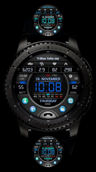 PW106 MultiFunction Watch Face screenshot 2