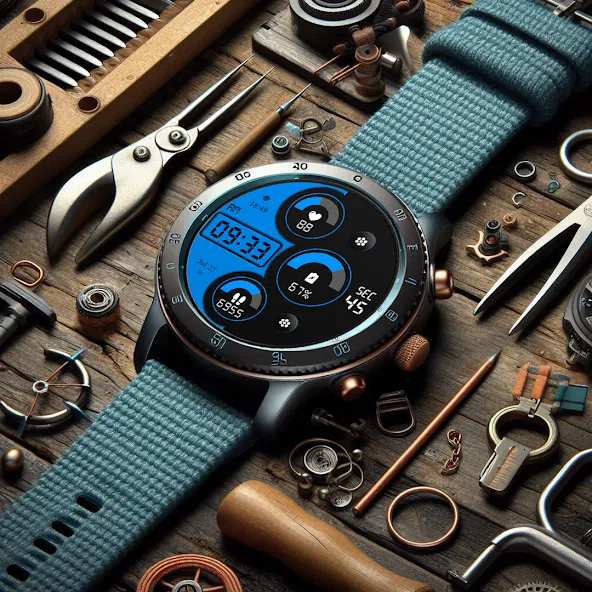 Key WF89 Digital Watch Face screenshot 1