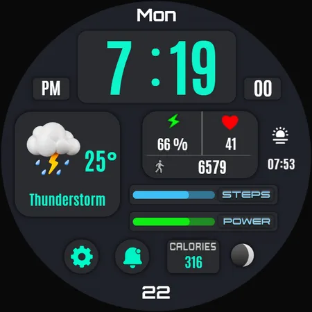 Bella Digital Watch Face screenshot 37