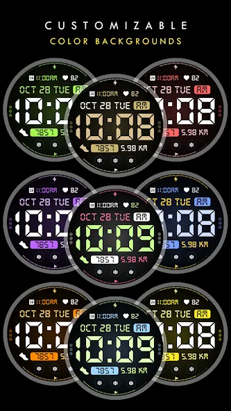CH054 Digital watch face screenshot 5