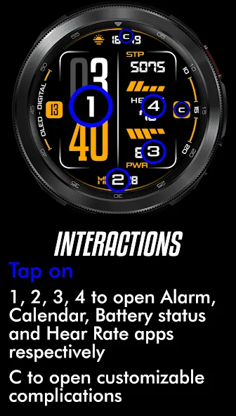Oled - Digital v3 | watch face screenshot 8
