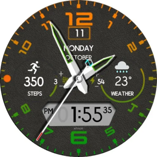 NTV439 - Hybrid watch face screenshot 25